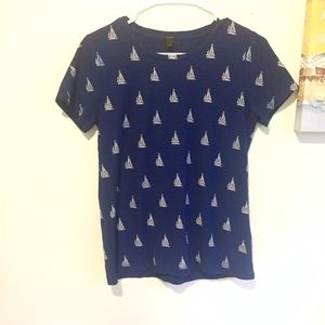 J.Crew Sailboat Tee Shirt